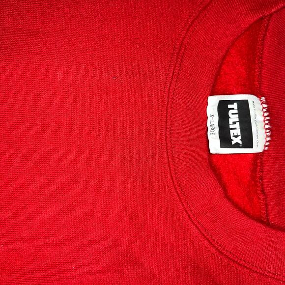 Vintage Tultex 90s OSU Brutus buckeye graphic crewneck sweatshirt red size XL - Picture 7 of 8